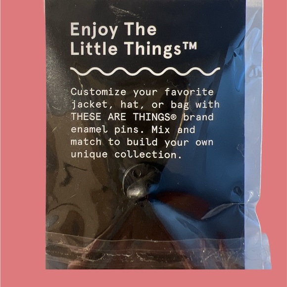 Rosé Enamel Lapel Pin - Picture 2 of 2